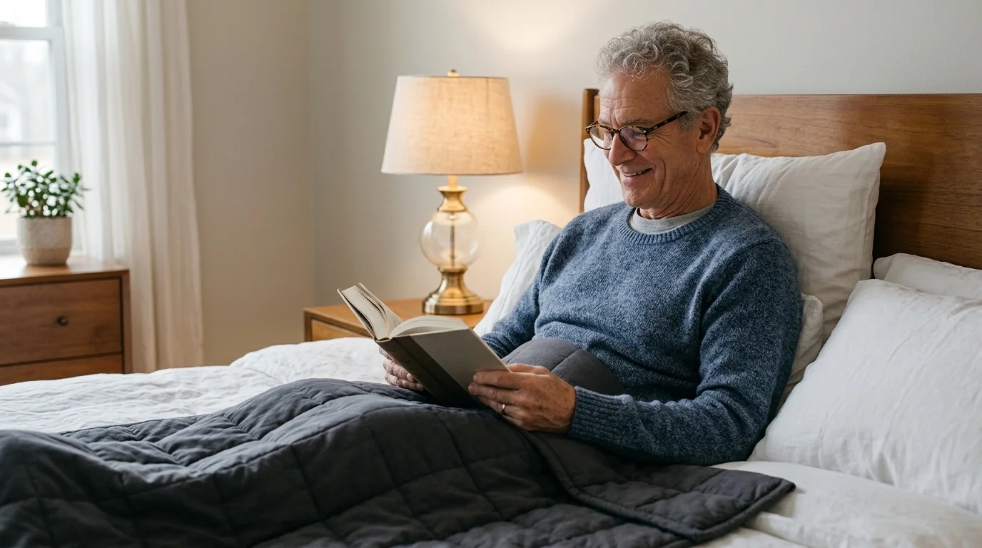 RuheVo Gewichtsdecke im Schlafzimmer
